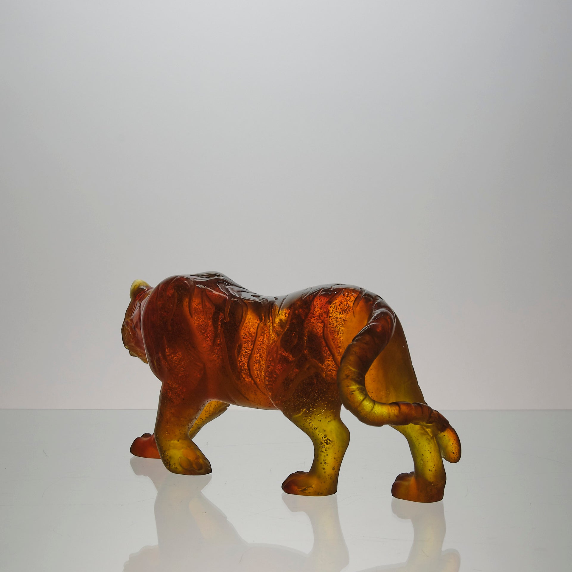 Daum Tiger - Daum Pate De Verre Glass - Hickmet Fine Arts 