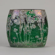 Daum Green Landscape Vase - Art Nouveau Glass - Hickmet Fine Arts