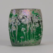 Daum Green Landscape Vase - Art Nouveau Glass - Hickmet Fine Arts