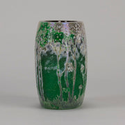Daum Green Landscape Vase - Art Nouveau Glass - Hickmet Fine Arts
