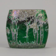 Daum Green Landscape Vase - Art Nouveau Glass - Hickmet Fine Arts