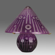 Daum Lamp - Art Deco Daum Glass - Hickmet Fine Arts
