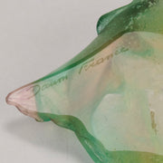 Daum pate de verre Lizard Tray