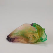 Daum Pate de verre Lizard and Butterfly Vide Poche