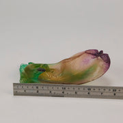 Daum Pate de verre Lizard and Butterfly Vide Poche
