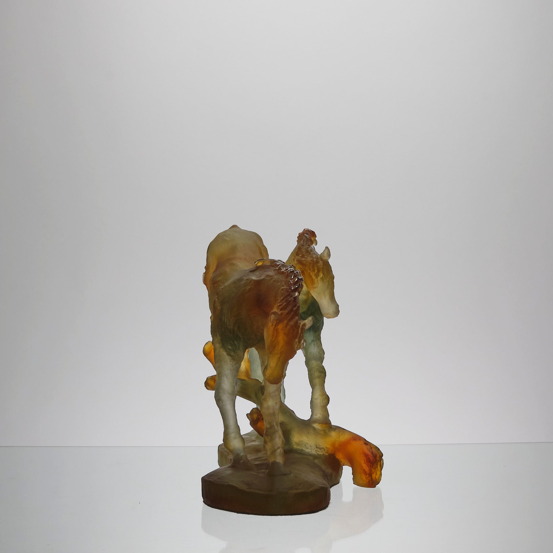 Chevaux d'Amour or Love Horses pate de verre glass limited edition by Daum