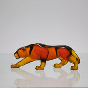 Small pate de verre panther by Daum
