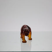 Small pate de verre panther by Daum