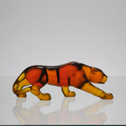 Small pate de verre panther by Daum