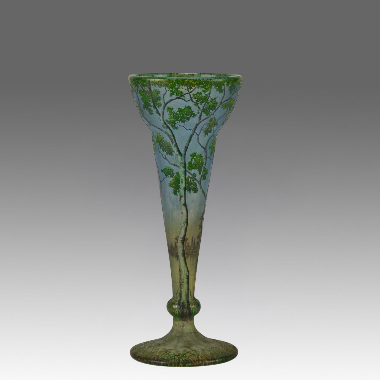 Daum Paysage Vase - Art Nouveau Glass - Hickmet Fine Arts