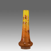 Daum Poppy Vase - Art Nouveau Glass - Hickmet Fine Arts