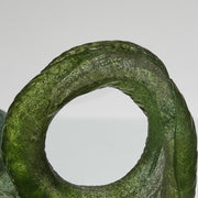 Daum Pate de verre glass rearing cobra snake