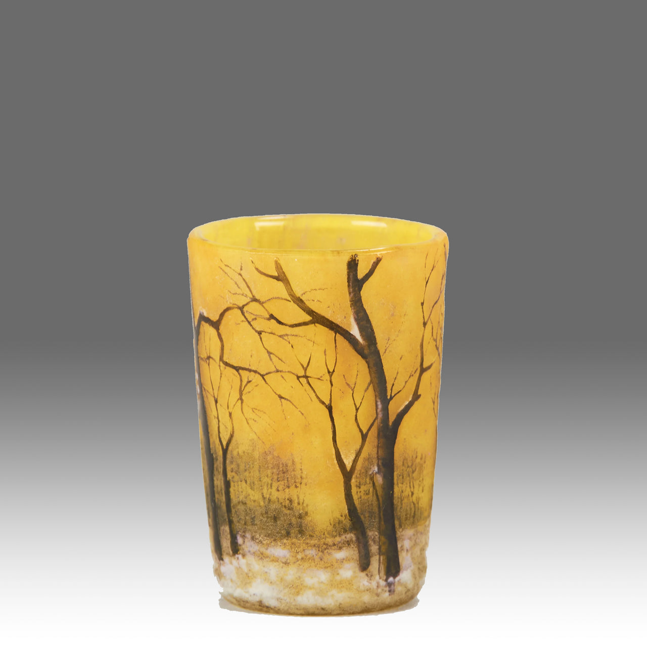 "Paysage d'Hiver" Vase by Daum Frères