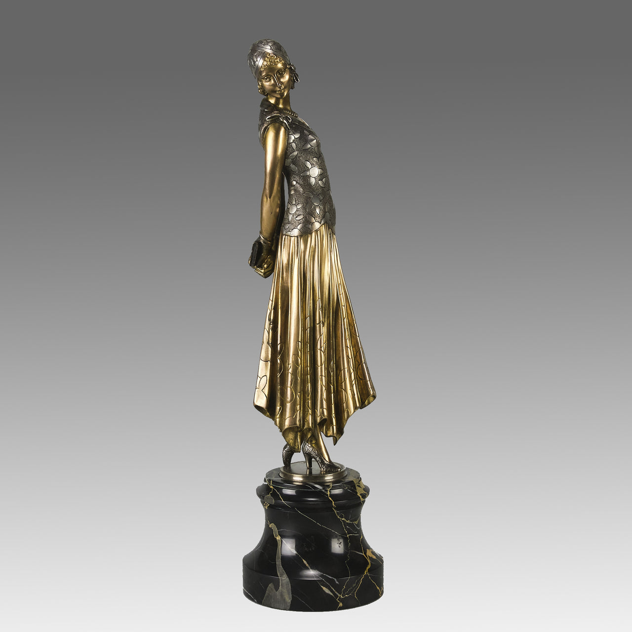 "Book Lady" by Demetre Chiparus