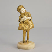 Chiparus Dancer Child and Doll - Art Deco Bronze - Hickmet Fine Arts
