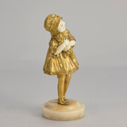 Chiparus Dancer Child and Doll - Art Deco Bronze - Hickmet Fine Arts