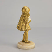 Chiparus Dancer Child and Doll - Art Deco Bronze - Hickmet Fine Arts