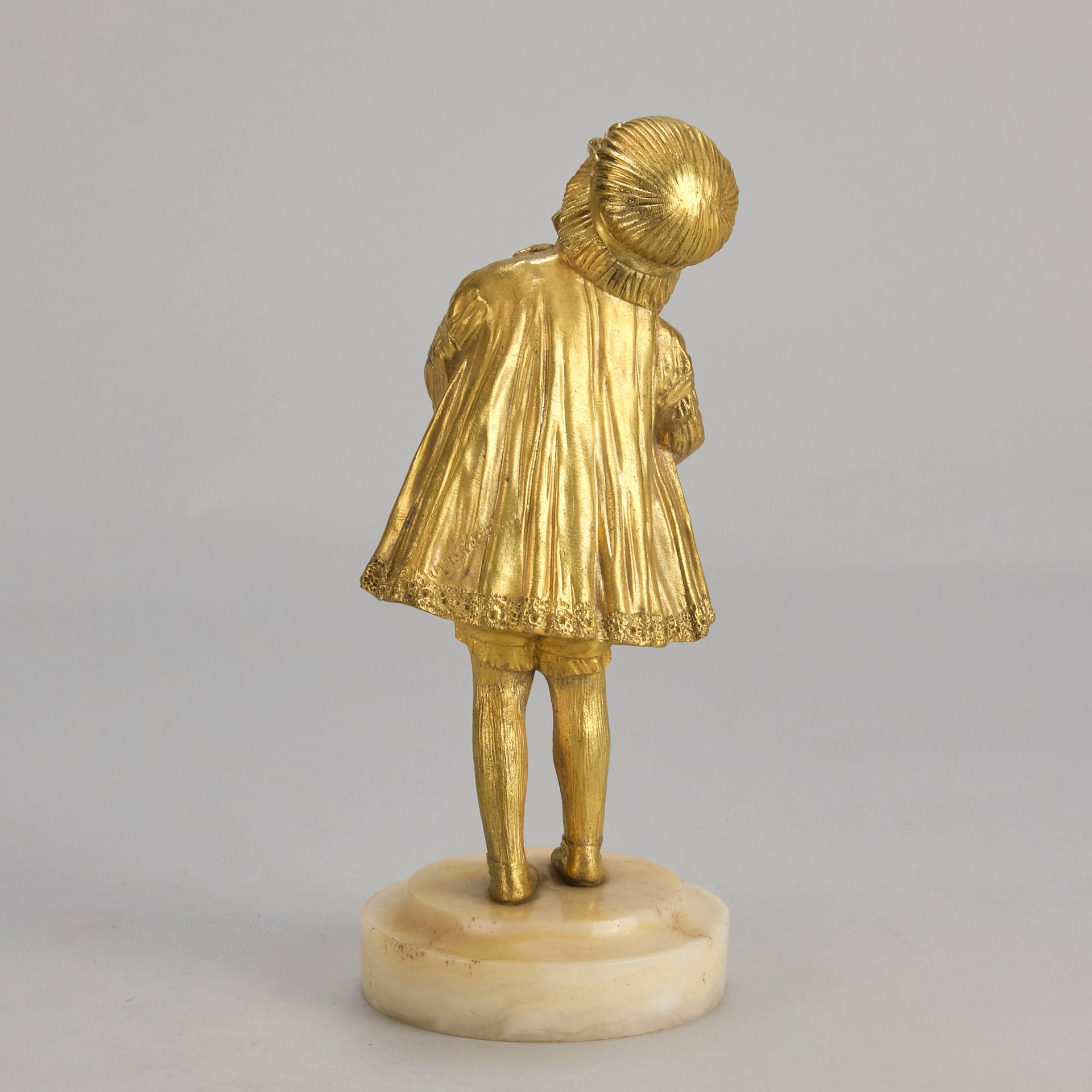 Chiparus Dancer Child and Doll - Art Deco Bronze - Hickmet Fine Arts