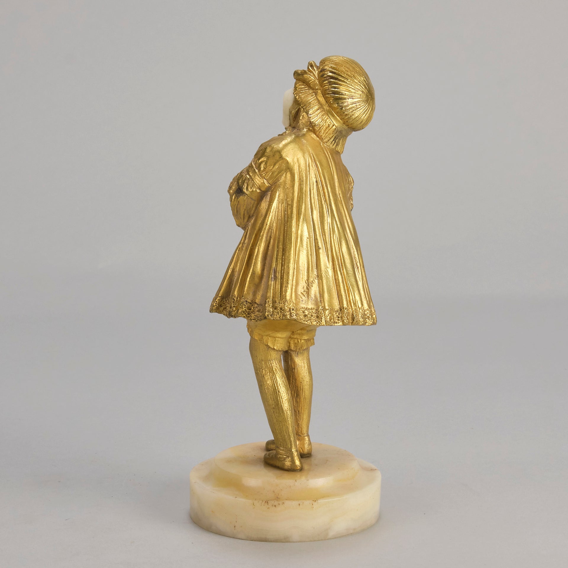 Chiparus Dancer Child and Doll - Art Deco Bronze - Hickmet Fine Arts