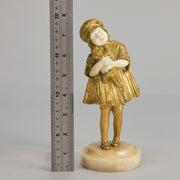 Chiparus Dancer Child and Doll - Art Deco Bronze - Hickmet Fine Arts