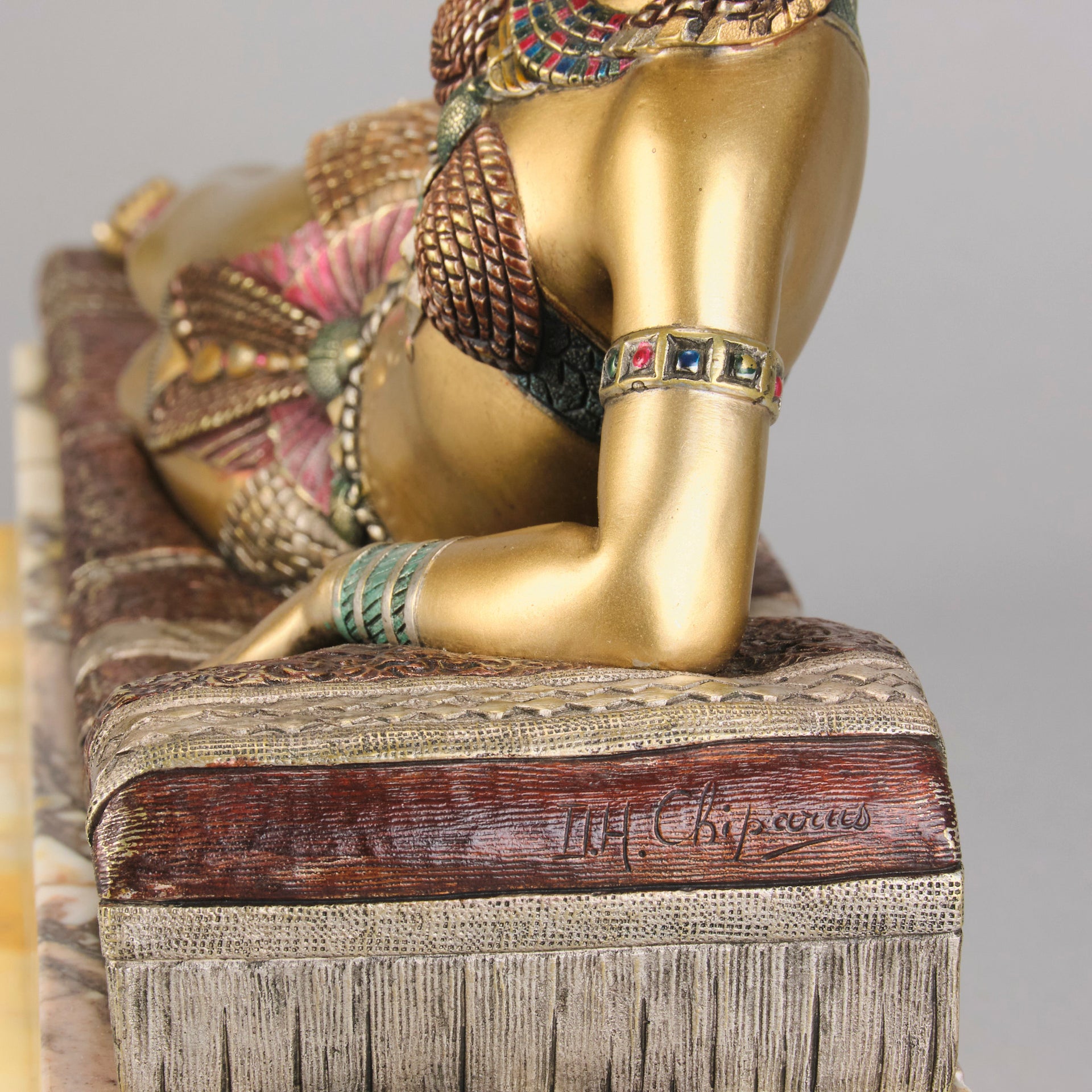 Chiparus Cleopatra - Demetre Chiparus Bronze - Hickmet Fine Arts