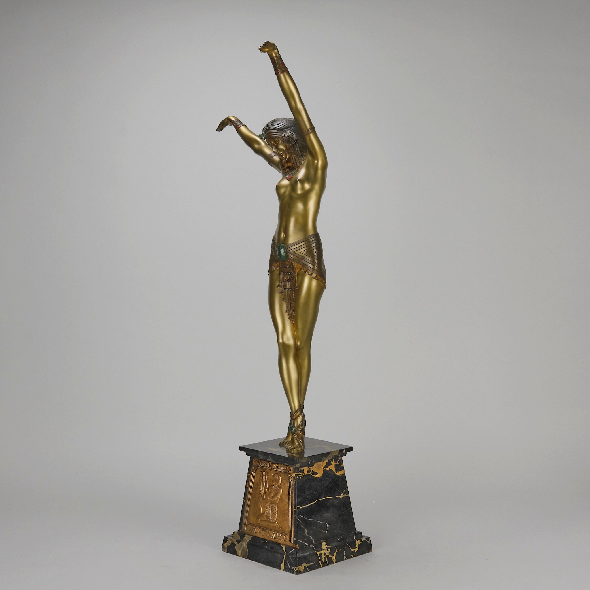k*n様 Chiparus エジプトの踊り子 Chiparus Egyptian Dancer - Demetre Chiparus Bronze - Hickmet Fine Arts