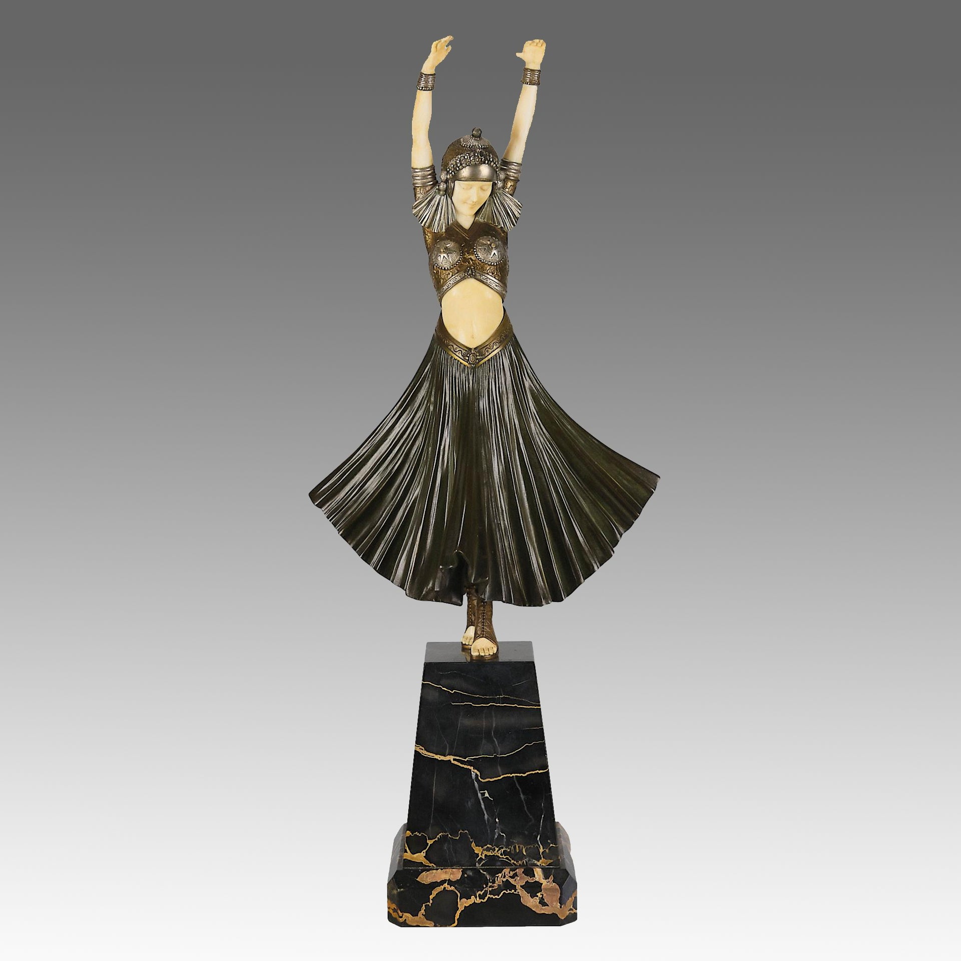 Chiparus Hindu Dancer - Demetre Chiparus Bronze - Hickmet Fine Arts