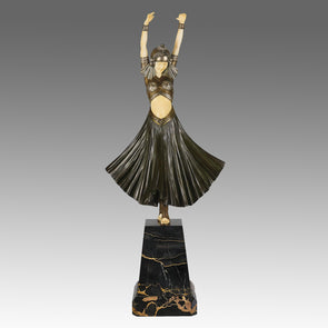 Chiparus Hindu Dancer - Demetre Chiparus Bronze - Hickmet Fine Arts
