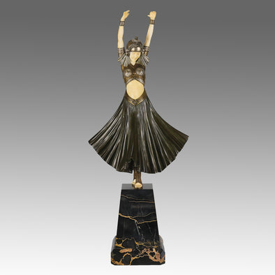 Chiparus Hindu Dancer - Demetre Chiparus Bronze - Hickmet Fine Arts