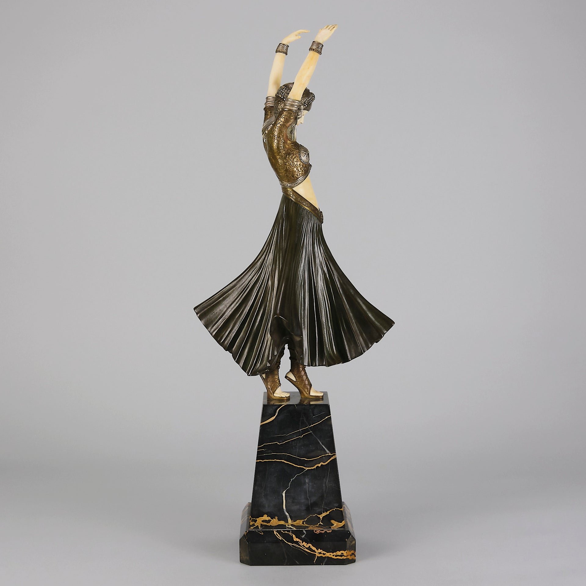 Chiparus Hindu Dancer - Demetre Chiparus Bronze - Hickmet Fine Arts