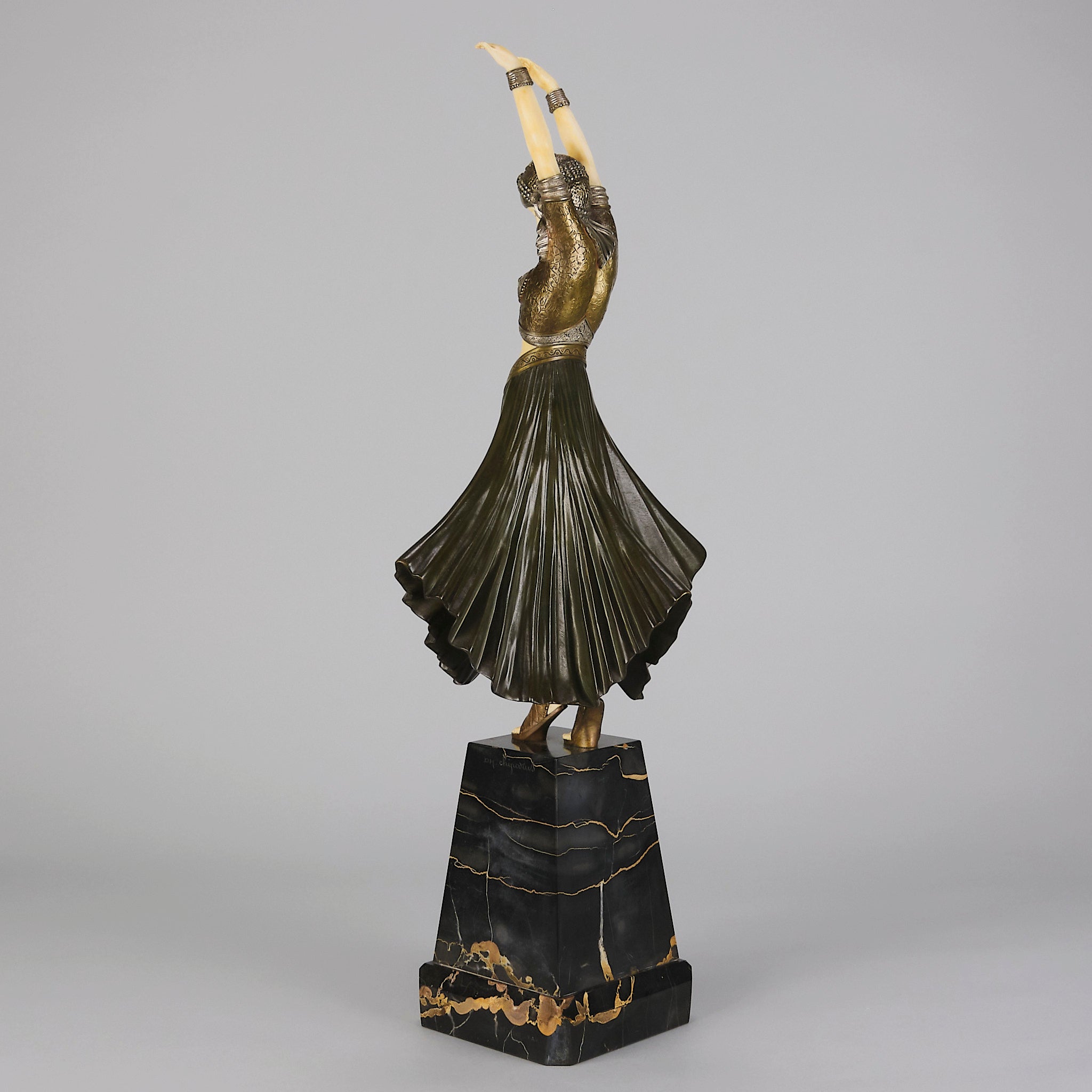 Chiparus Hindu Dancer - Demetre Chiparus Bronze - Hickmet Fine Arts