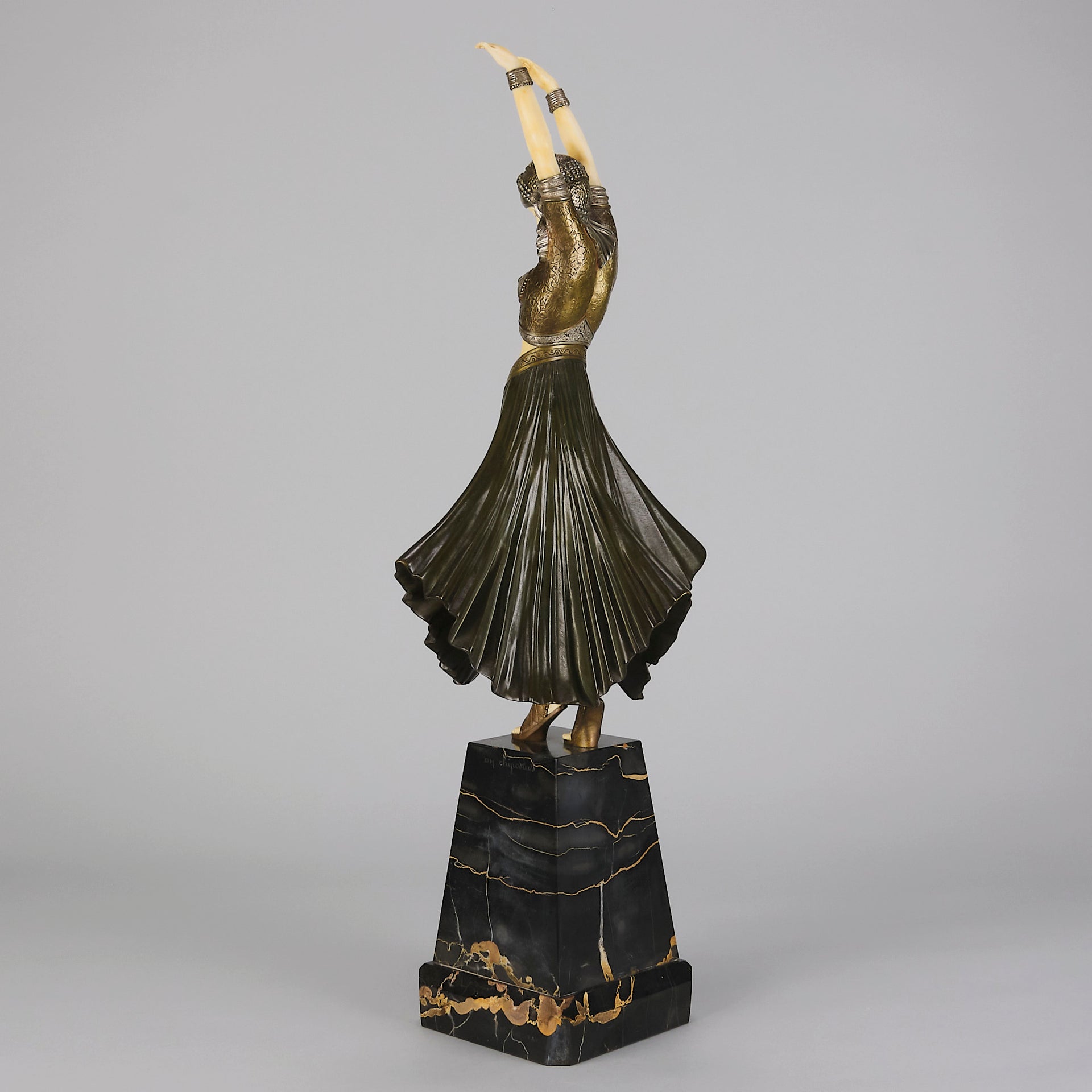 Chiparus Hindu Dancer - Demetre Chiparus Bronze - Hickmet Fine Arts