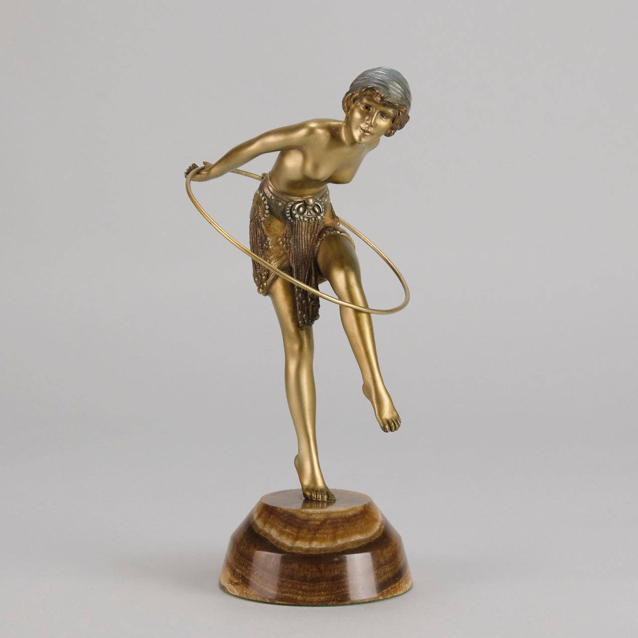 Chiparus Hoop Dancer - Demetre Chiparus Bronze - Hickmet Fine Arts