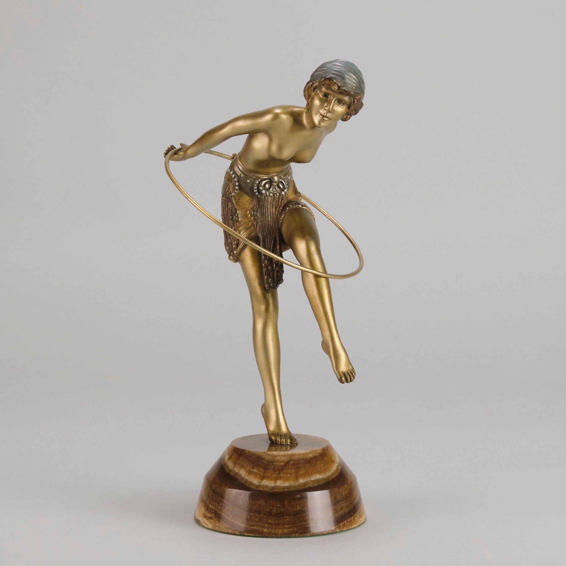 Chiparus Hoop Dancer - Demetre Chiparus Bronze - Hickmet Fine Arts