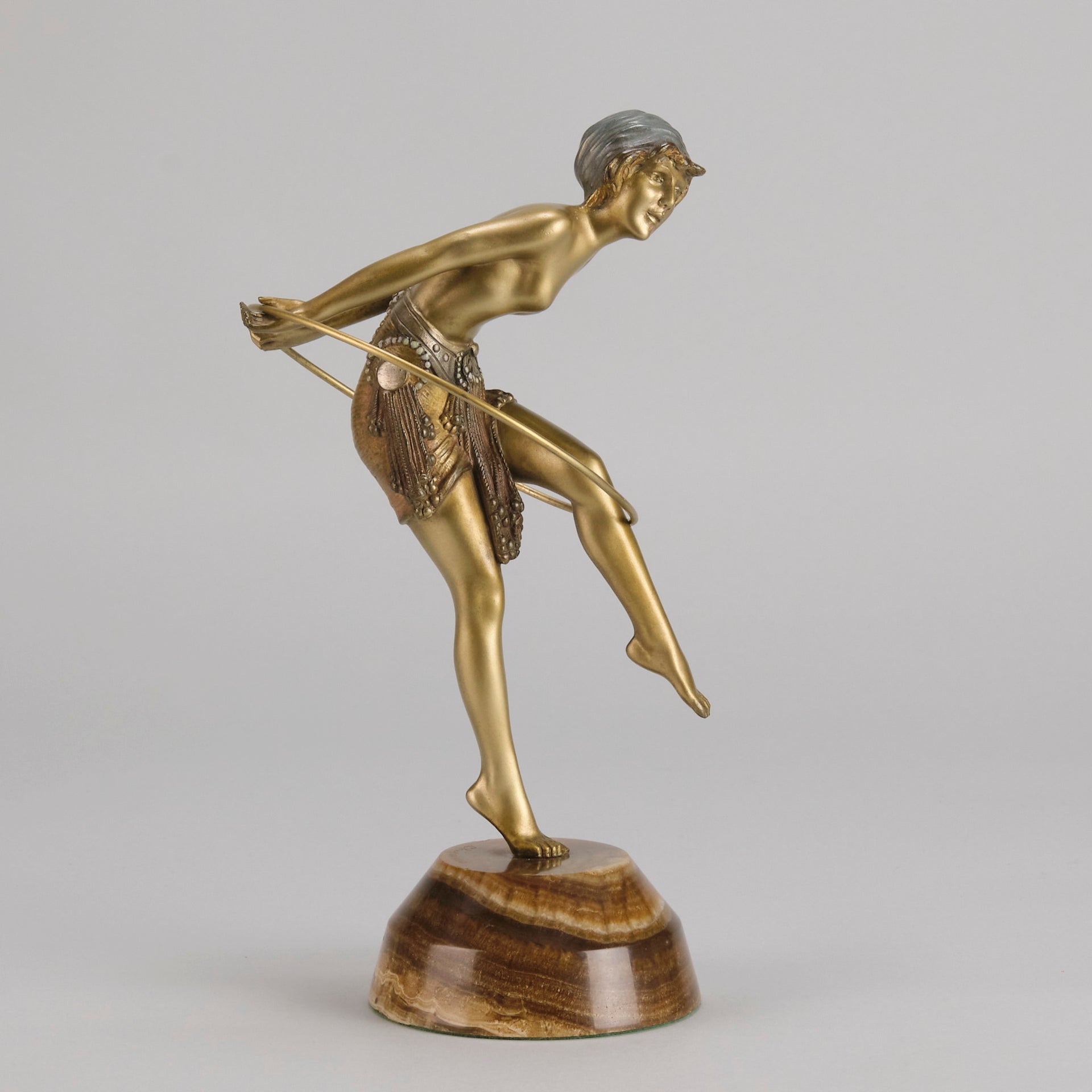 Chiparus Hoop Dancer - Demetre Chiparus Bronze - Hickmet Fine Arts