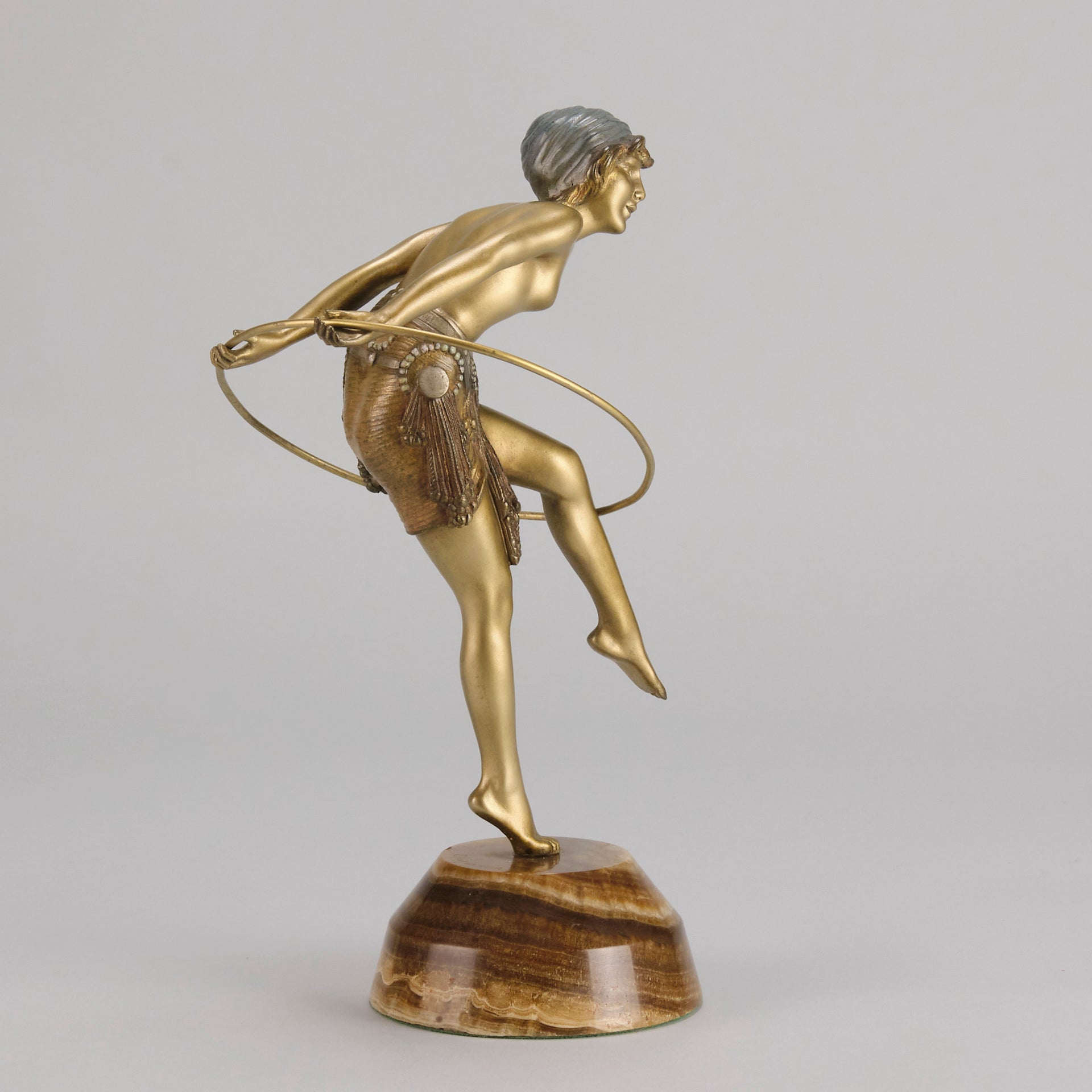 Chiparus Hoop Dancer - Demetre Chiparus Bronze - Hickmet Fine Arts