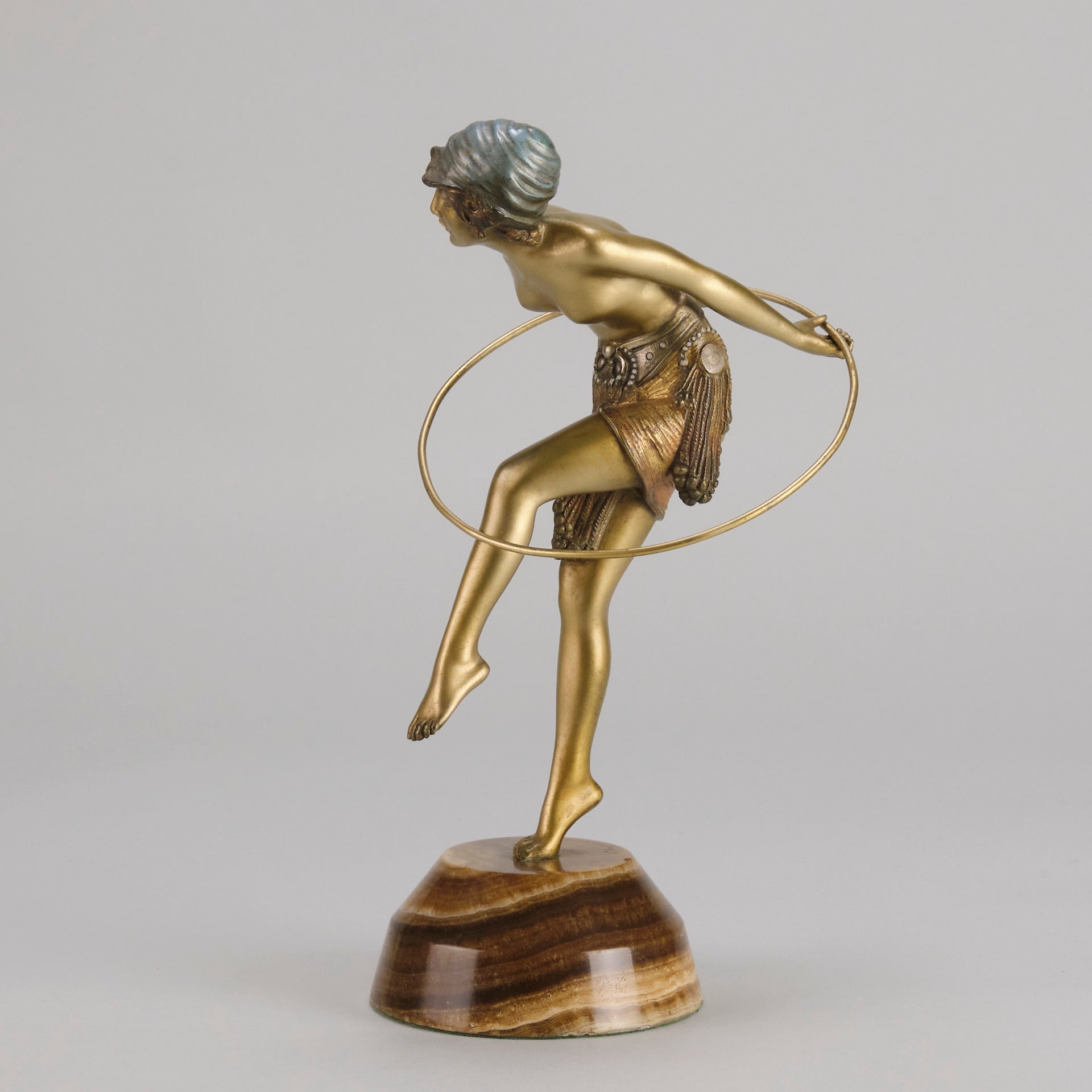 Chiparus Hoop Dancer - Demetre Chiparus Bronze - Hickmet Fine Arts