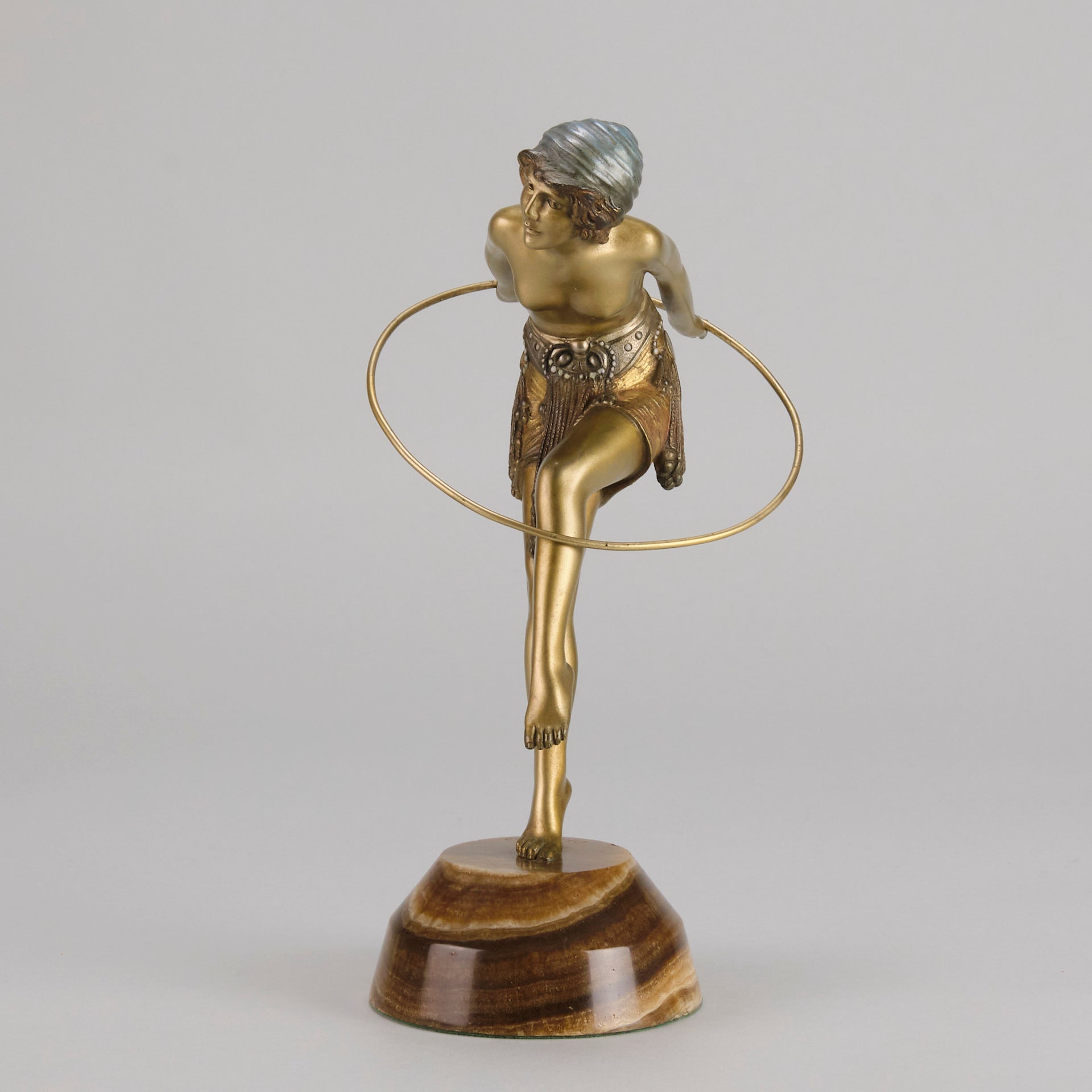 Chiparus Hoop Dancer - Demetre Chiparus Bronze - Hickmet Fine Arts
