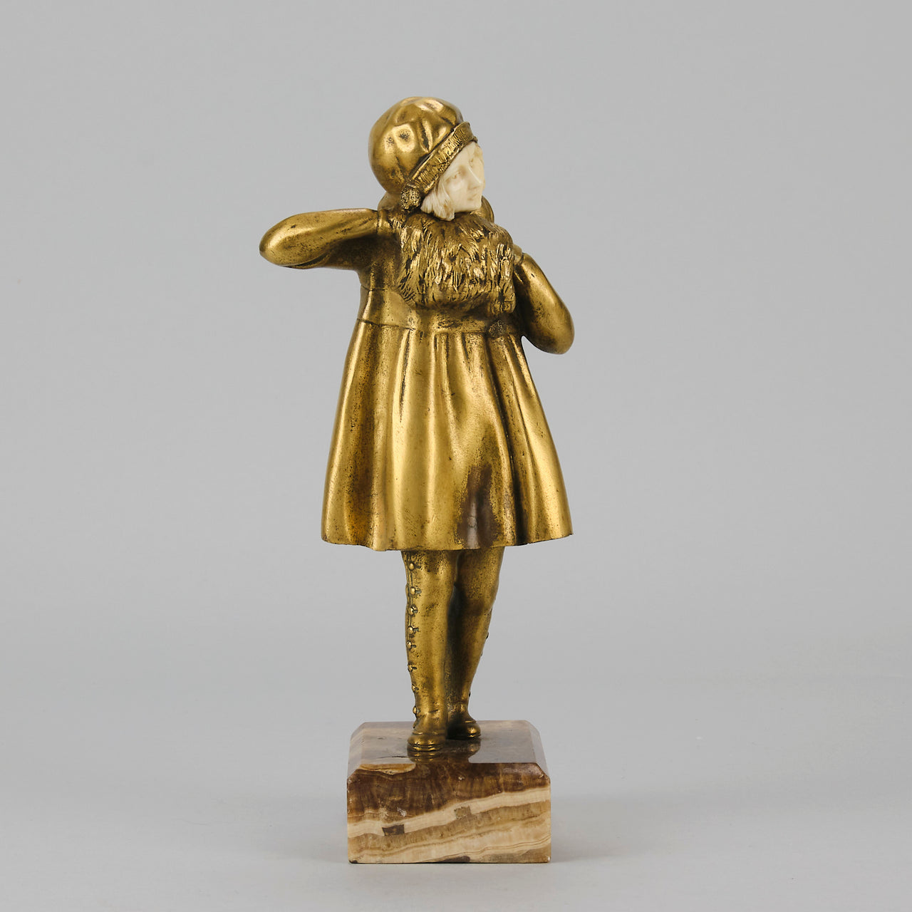 Chiparus L'Hiver - Demetre Chiparus Bronze - Hickmet Fine Arts