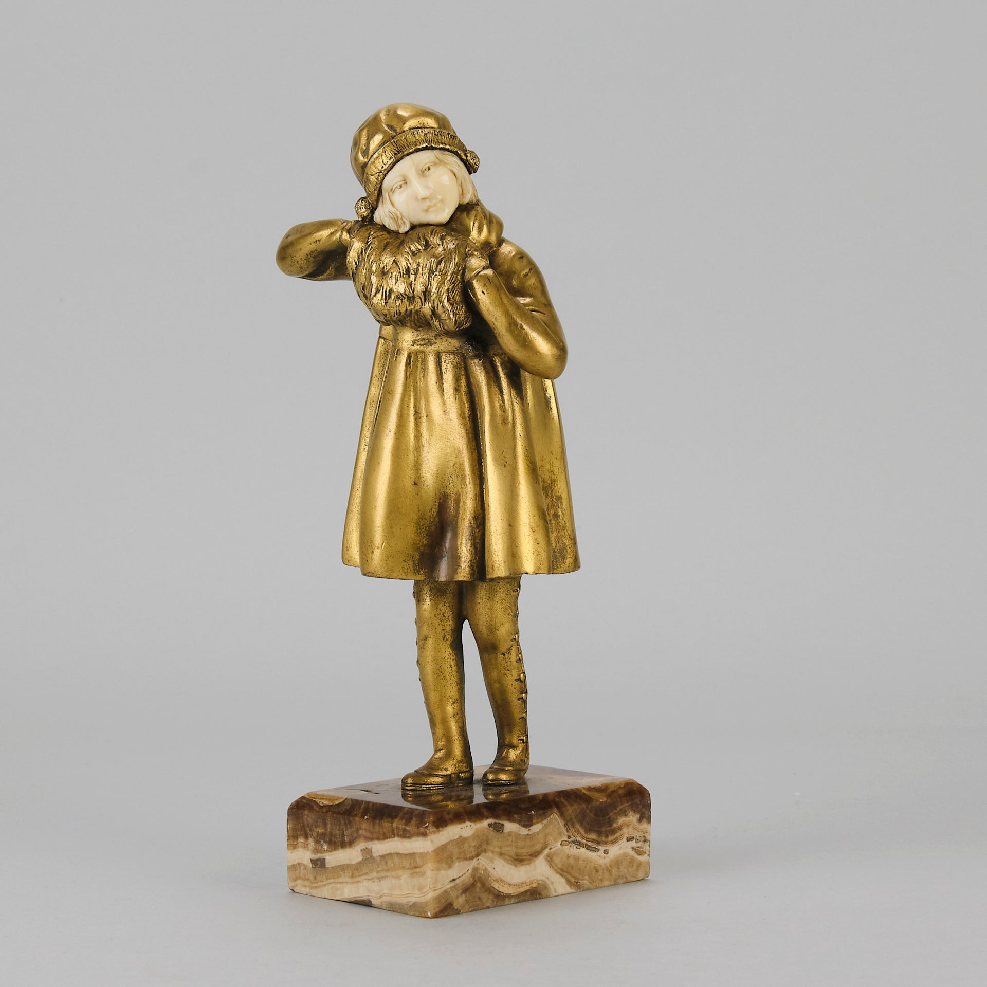 Chiparus L'Hiver - Demetre Chiparus Bronze - Hickmet Fine Arts