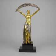 Chiparus Lady with Palm - Art Deco Figurines - Hickmet Fine Arts