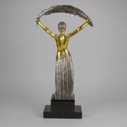 Chiparus Lady with Palm - Art Deco Figurines - Hickmet Fine Arts