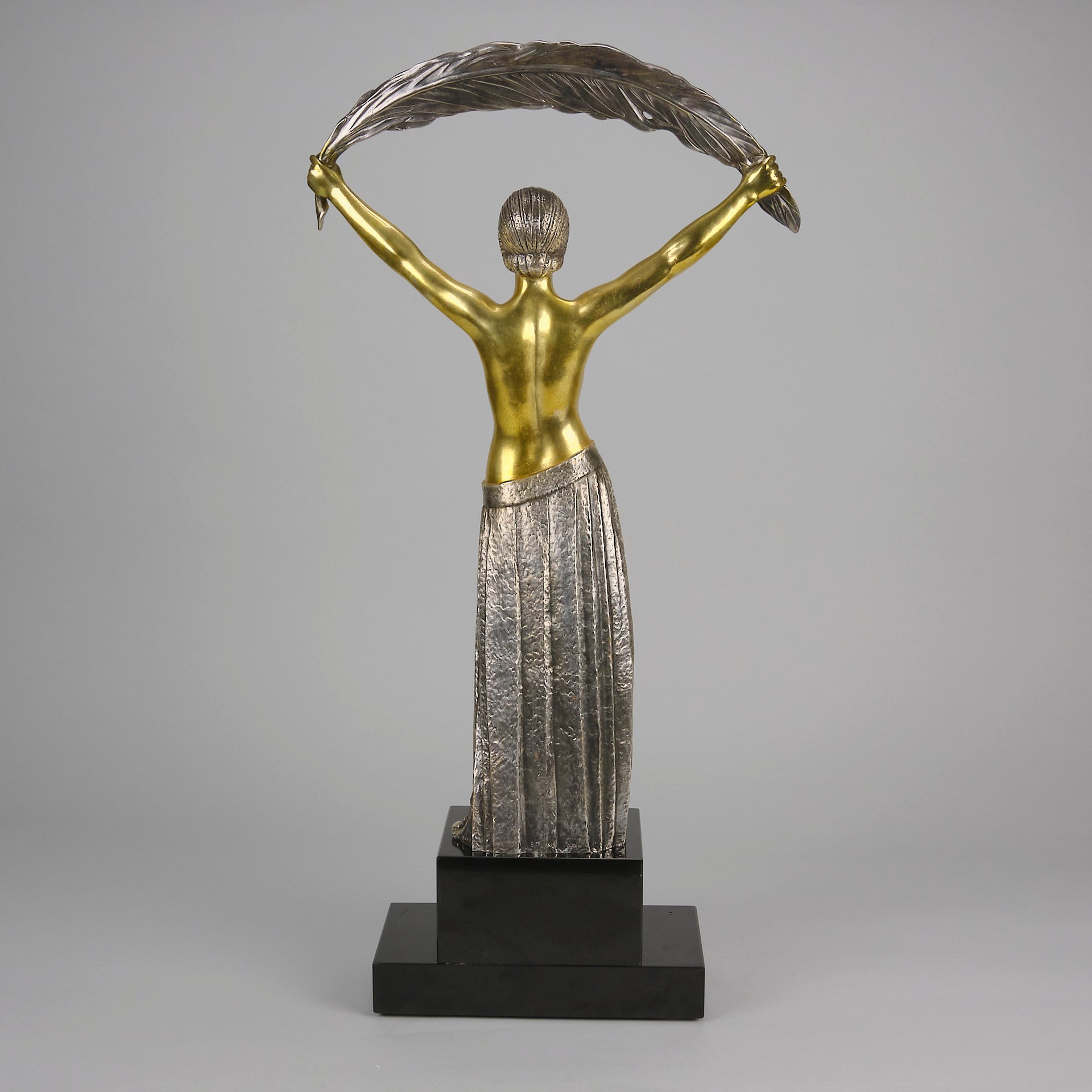 Chiparus Lady with Palm - Art Deco Figurines - Hickmet Fine Arts