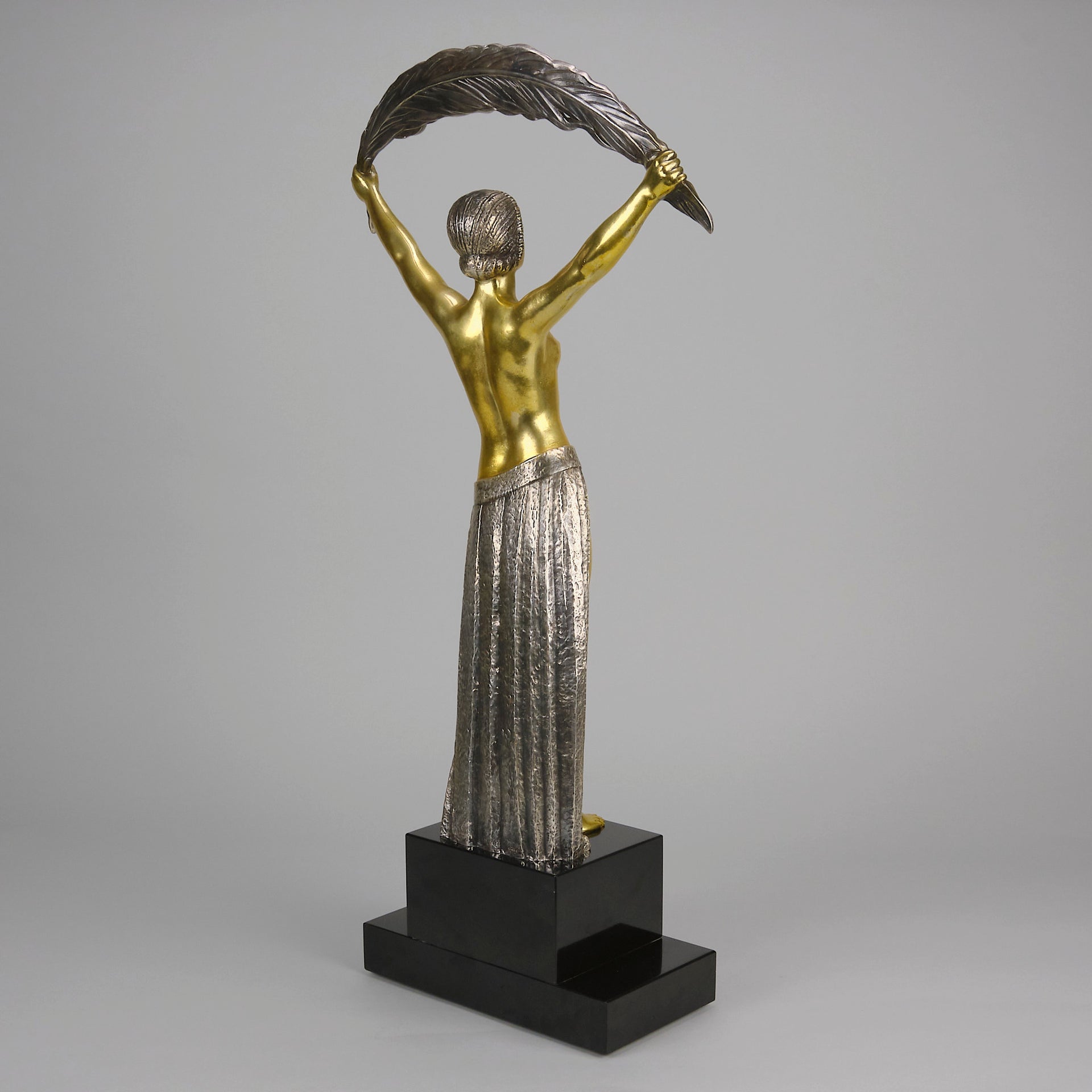 Chiparus Lady with Palm - Art Deco Figurines - Hickmet Fine Arts