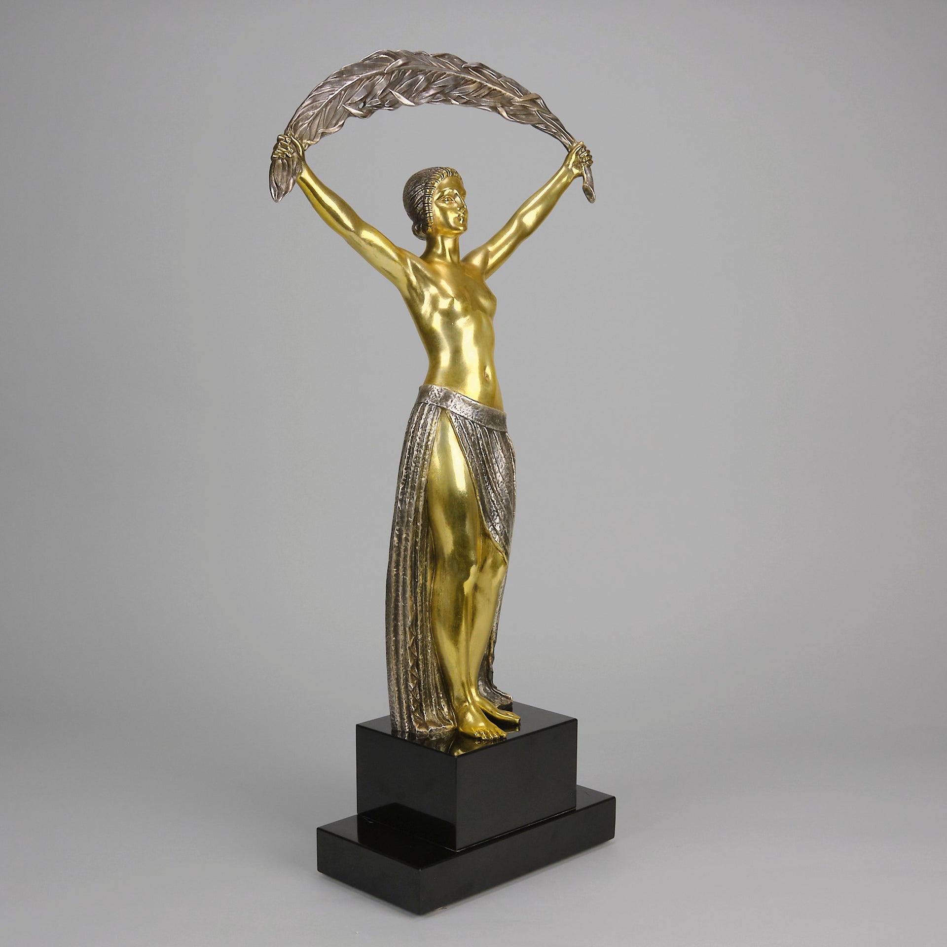 Chiparus Lady with Palm - Art Deco Figurines - Hickmet Fine Arts
