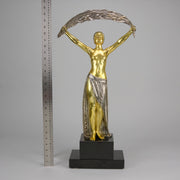 Chiparus Lady with Palm - Art Deco Figurines - Hickmet Fine Arts