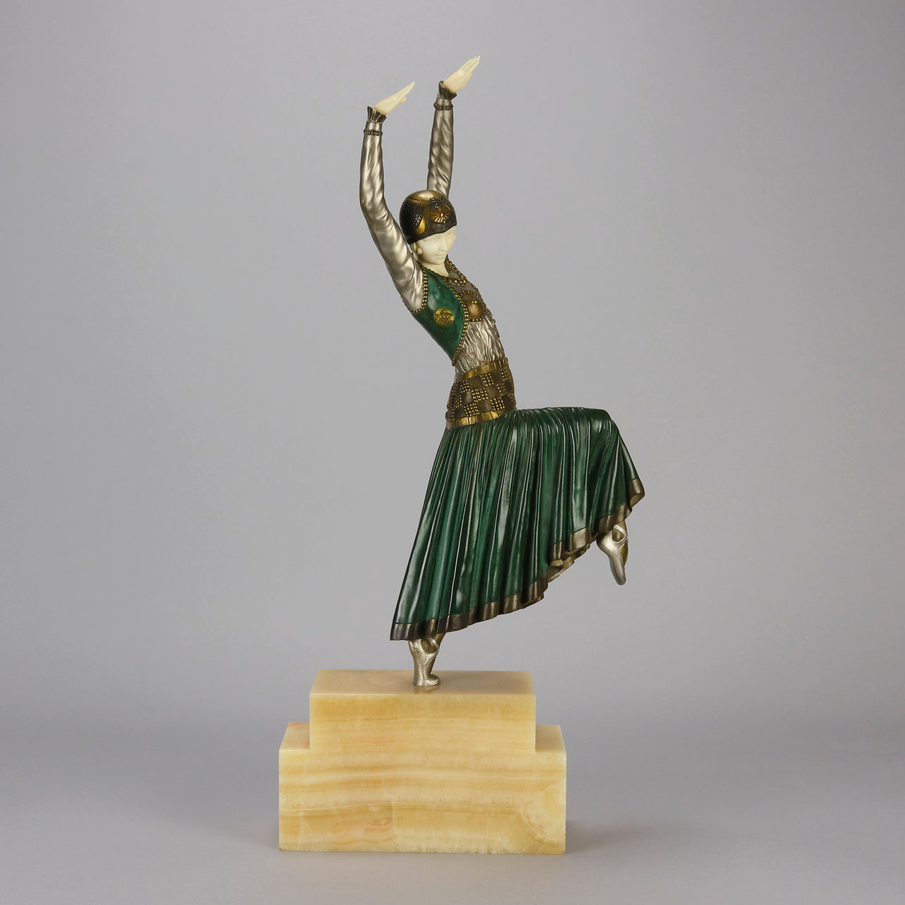 Chiparus Vested Dancer  - Art Deco Figurines - Hickmet Fine Arts