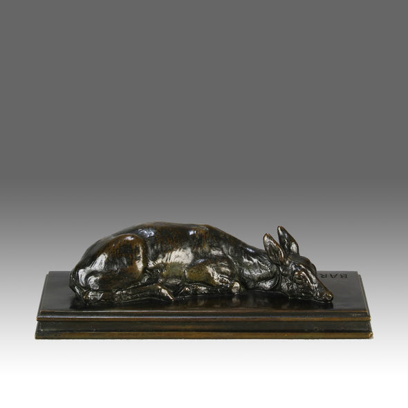 "Reclining Doe" by A L Barye