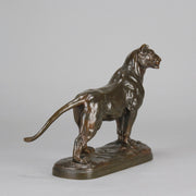 "Standing Lioness" - Donat Motte Bronze - Hickmet Fine Arts  