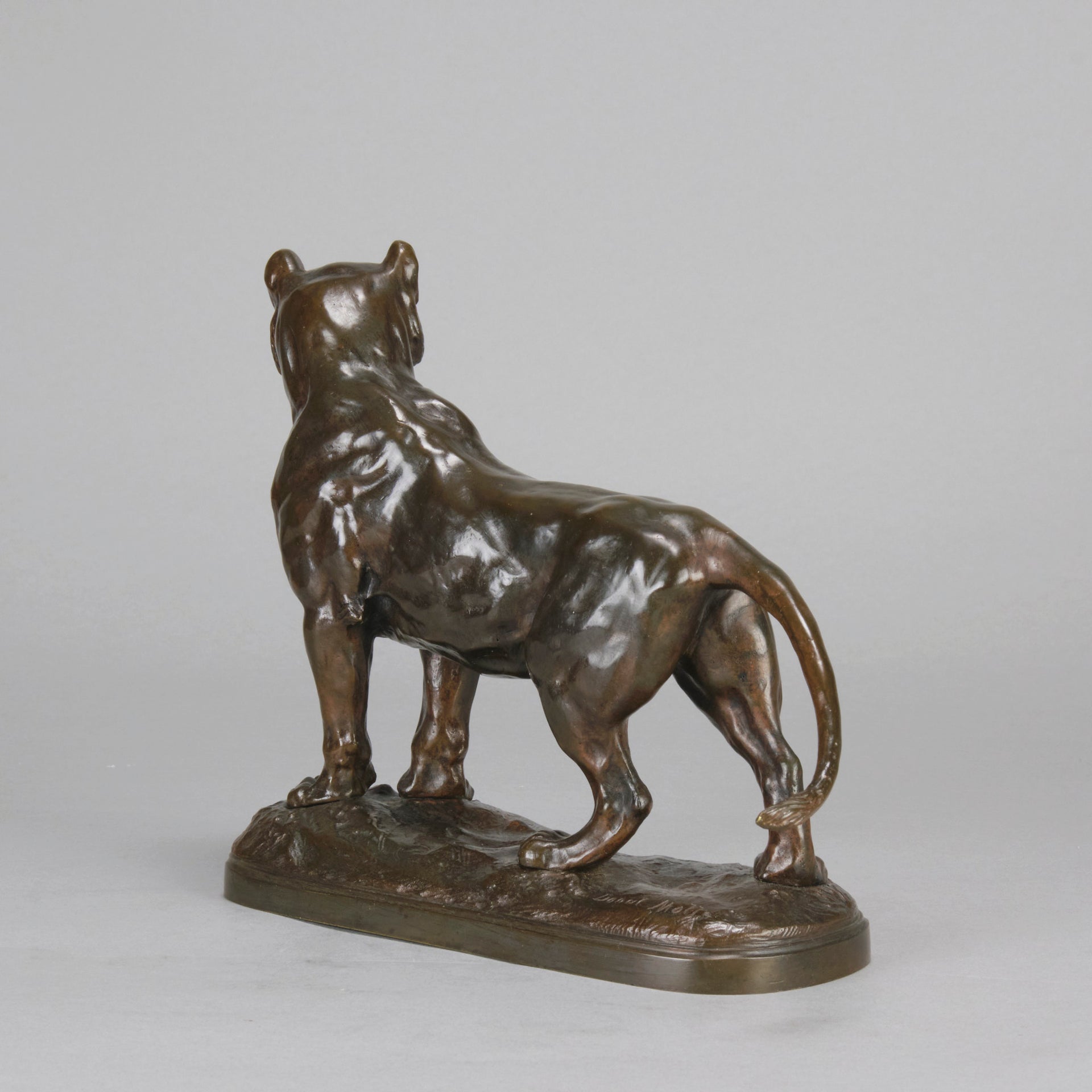 "Standing Lioness" - Donat Motte Bronze - Hickmet Fine Arts  